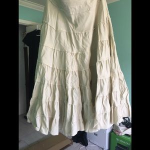 Bohemian layered circle skirt